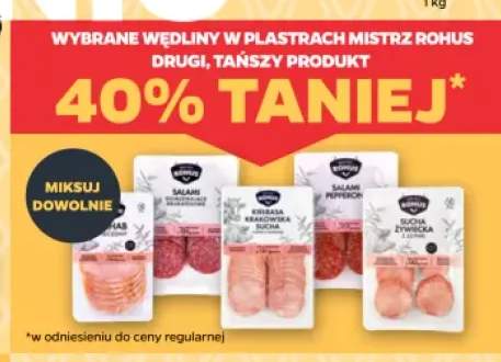 Wędliny w plastrach Mistrz Rohus +5 wariantów