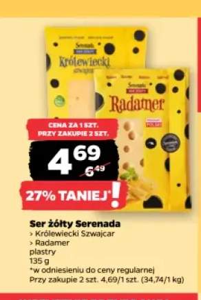 Ser żółty Królewiecki Szwajcar Serenada +1 wariant