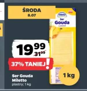 Ser Gouda Miletto plastry