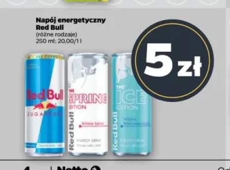 Napój energetyczny Red Bull Sugarfree +2 warianty