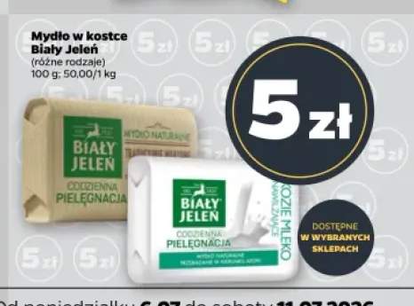 Mydło w kostce Biały Jeleń Kozie Mleko +1 wariant