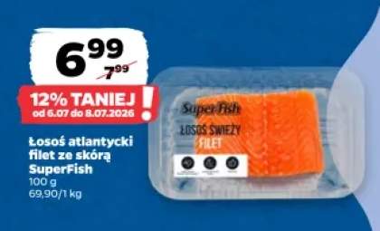 Łosoś atlantycki filet ze skórą SuperFish