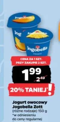 Jogurt owocowy Jogobella Zott
