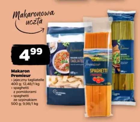 Makaron Premieur jajeczny tagliatelle +2 warianty