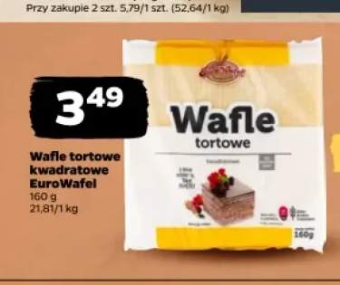 Wafle tortowe kwadratowe EuroWafel