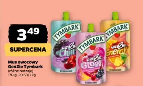 Mus owocowy GenZie Tymbark Chill +2 warianty