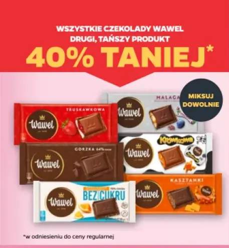 Czekolady Wawel +6 wariantów