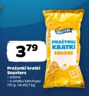 Prażynki kratki solone Snaxters +1 wariant