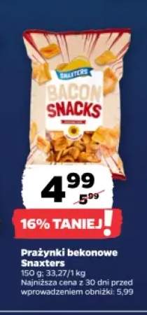 Prażynki bekonowe Snaxters