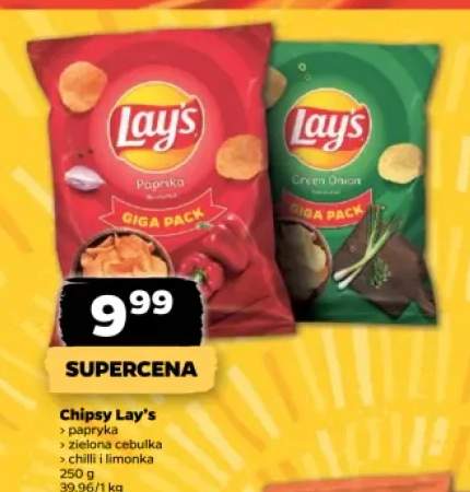 Chipsy Lay's Papryka +2 warianty