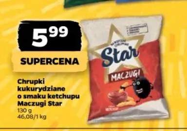 Chrupki kukurydziane o smaku ketchupu Star Maczugi