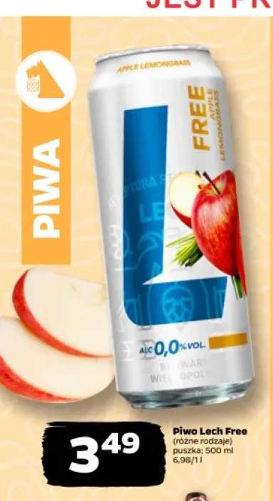 Piwo bezalkoholowe Lech Free Apple Lemongrass