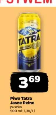Piwo Tatra Jasne Pełne