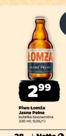 Piwo Łomża Jasne Pełne