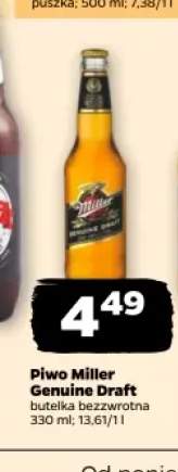 Piwo Miller Genuine Draft
