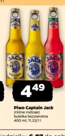 Piwo Captain Jack Original +2 warianty