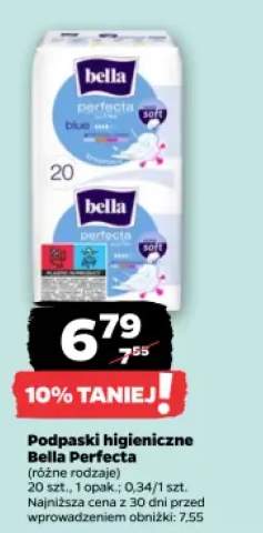Podpaski higieniczne Bella Perfecta Ultra Blue +1 wariant