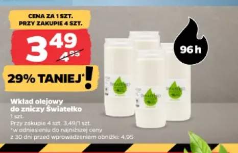 Wkład olejowy do zniczy Światełko