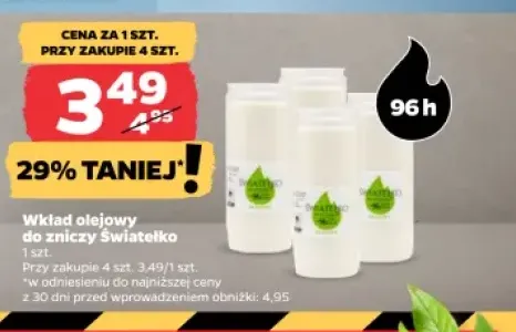 Wkład olejowy do zniczy Światełko