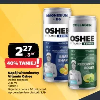 Napój witaminowy Oshee Vitamin Boost Magnesium + B6 +1 wariant