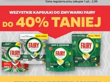 Kapsułki do zmywarki Fairy +3 warianty