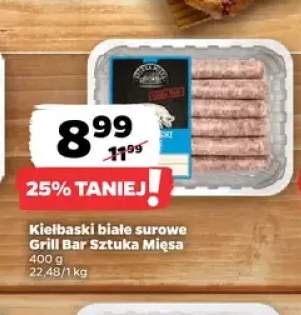 Kiełbaski białe surowe Grill Bar Sztuka Mięsa