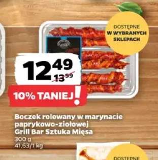 Boczek rolowany w marynacie paprykowo-ziołowej Grill Bar Sztuka Mięsa