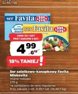 Ser sałatkowo-kanapkowy Favita Mlekovita