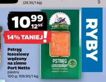 Pstrąg łososiowy wędzony na zimno Port Netto