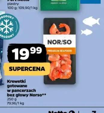 Krewetki gotowane w pancerzach bez głowy Norso