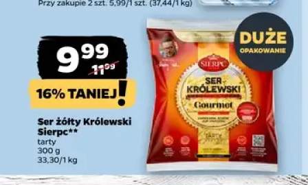 Ser żółty Królewski Sierpc tarty