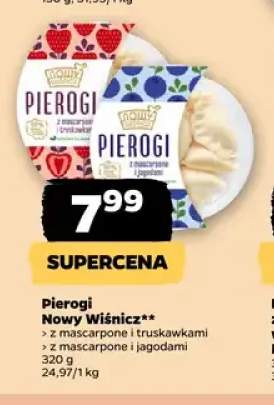 Pierogi z mascarpone i truskawkami Nowy Wiśnicz +1 wariant
