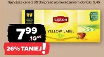 Herbata czarna ekspresowa Lipton Yellow Label