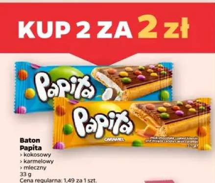 Baton kokosowy Papita +2 warianty