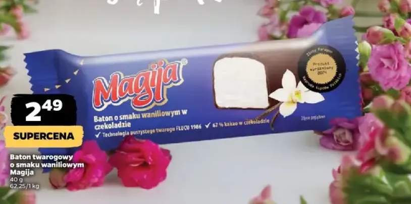 Baton twarogowy o smaku waniliowym Magija