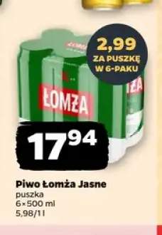 Piwo Łomża Jasne 6-pak