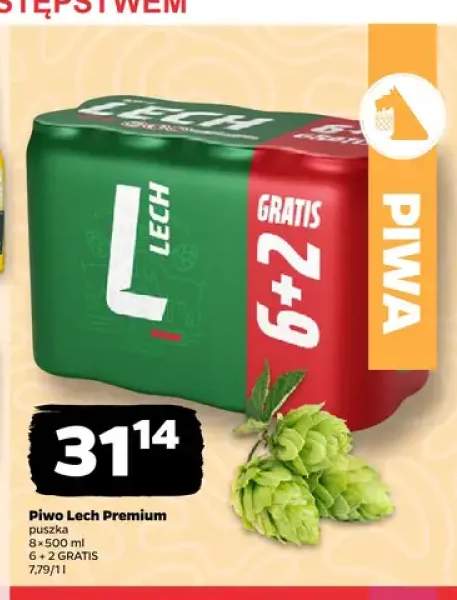 Piwo Lech Premium 8-pak
