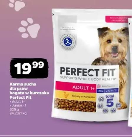 Karma sucha dla psów Perfect Fit Adult 1+ bogata w kurczaka