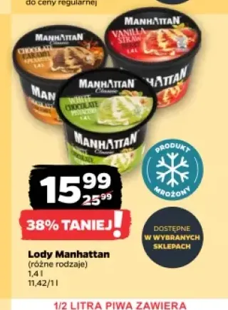 Lody Manhattan Chocolate Caramel Peanuts +2 warianty