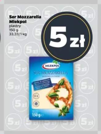 Ser Mozzarella Mlekpol plastry