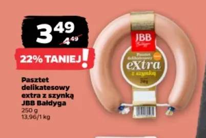 Pasztet delikatesowy extra z szynką JBB Bałdyga