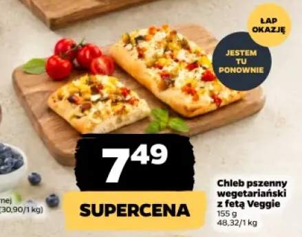Chleb pszenny wegetariański z fetą Veggie