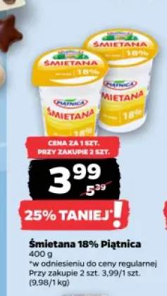 Śmietana 18% Piątnica