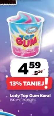 Lody Top Gum Koral
