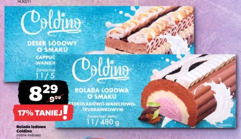 Deser lodowy Coldino o smaku cappuccino-waniliowym +1 wariant