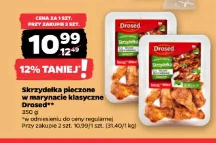 Skrzydełka pieczone w marynacie klasycznej Drosed