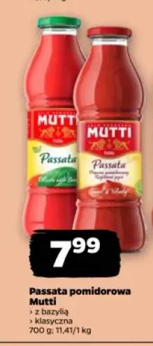 Passata pomidorowa z bazylią Mutti +1 wariant