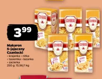 Makaron 5-jajeczny Czaniecki krajanka +4 warianty