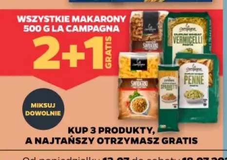 Makarony 500 g La Campagna +3 warianty