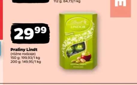 Praliny Lindt Lindor Pistachio